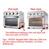 Toaster Oven Air Fryer Combo, Countertop Convection Oven with 4 Accessories & Recipes, Easy Clean, Stainless Steel, Silver