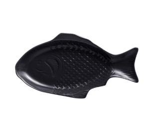 Household Ceramic Fish Plate Color Glaze Tableware Special Shape (Option: )